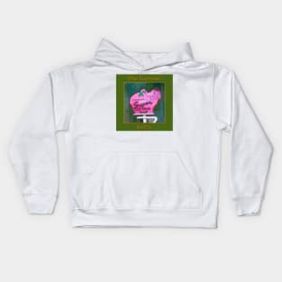 Pink Elephant Neon Sign in Seattle Kids Hoodie